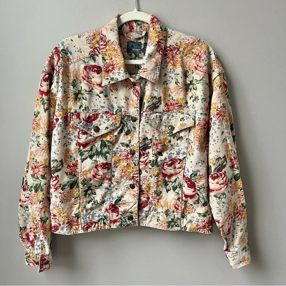 Lizwear Vintage Floral Jacket Petite S
